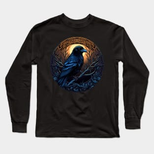 Viking Raven - Norse inspired Long Sleeve T-Shirt